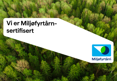 Vi er blitt Miljøfyrtårn! Vi er blitt Miljøfyrtårn!
